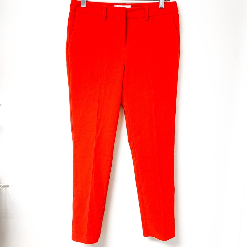 Margaret‎ M Red Chino Ankle Pants Size Small